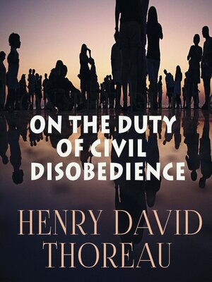 cover image of On the Duty of Civil Disobedience